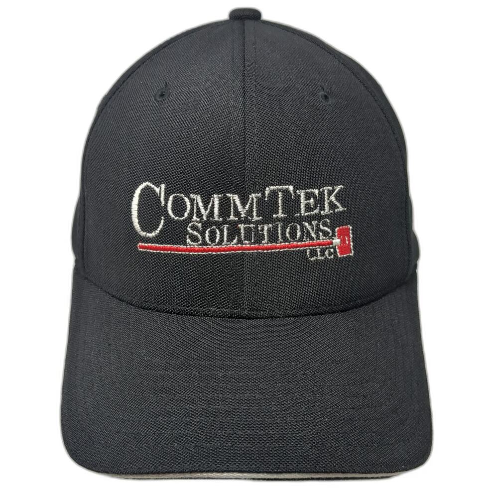 Devon & Jones Baseball Cap Black One Size CommTek Solutions LLC Flexfit Hat